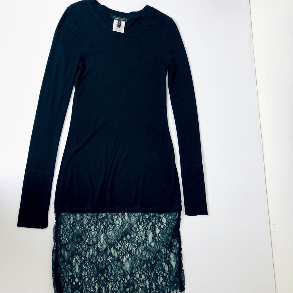 BCBG Black Lace Mini Dress Size Medium